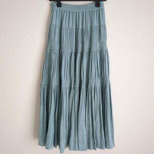 Matoss Shirred Tiered Skirt Blue